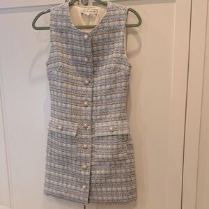 NEW English Factory Sparkle Tweed Dress